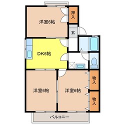 平田駅 徒歩20分 2階の物件間取画像